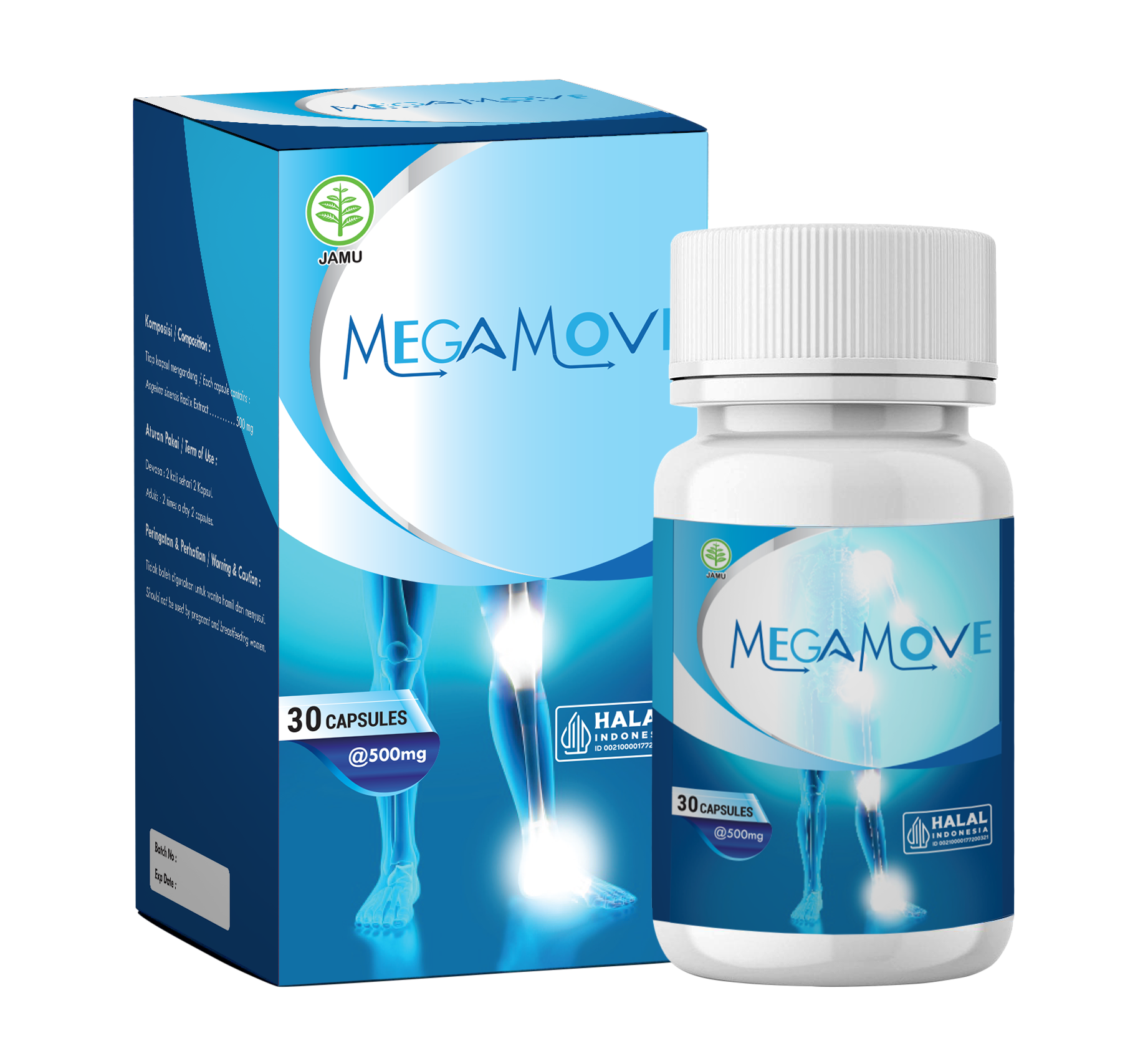 Megamove kapsul herbal untuk kesehatan sendi